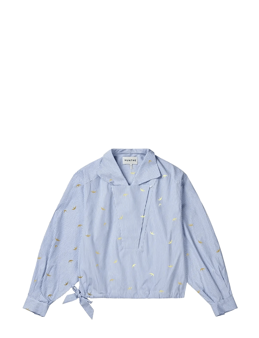 Munthe - BELICIAMA - palaidinės ilgomis rankovėmis - light blue - 1