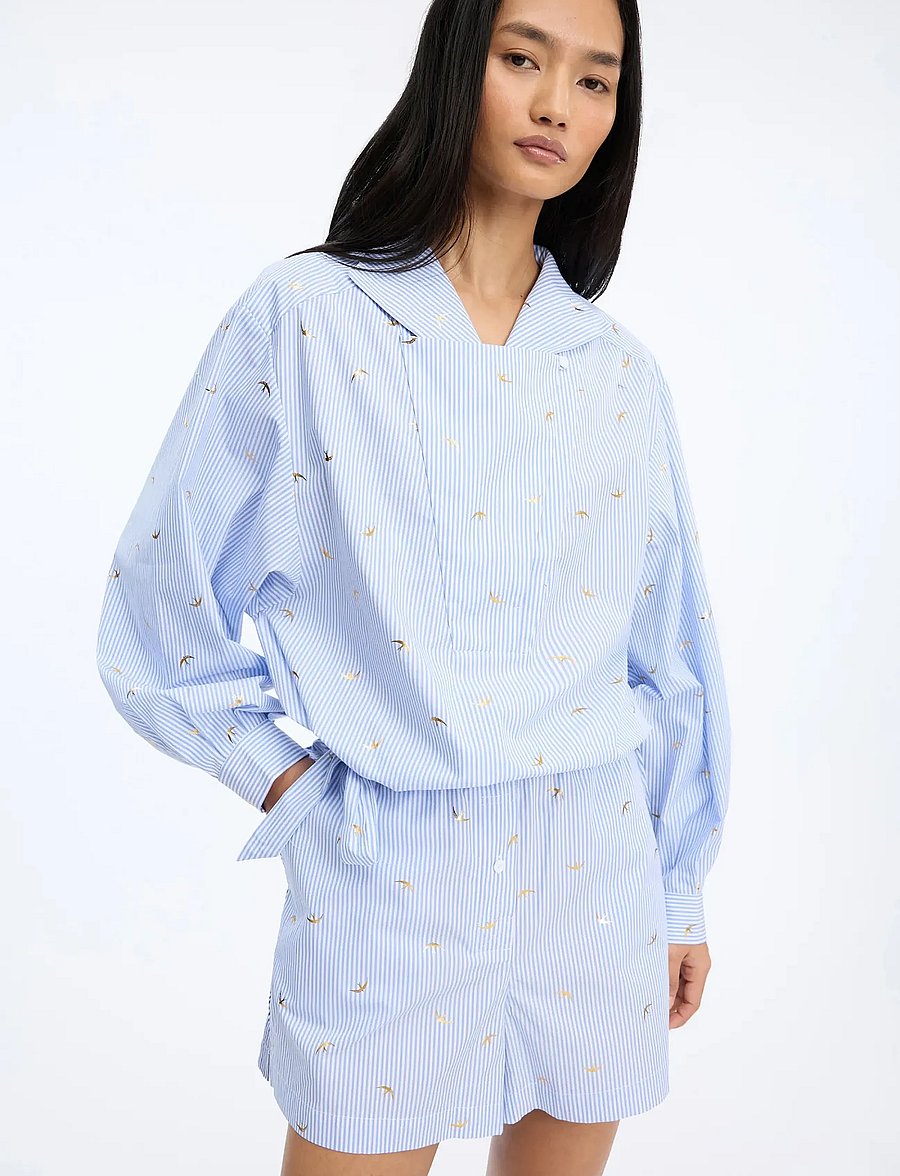 Munthe - BELICIAMA - palaidinės ilgomis rankovėmis - light blue - 3