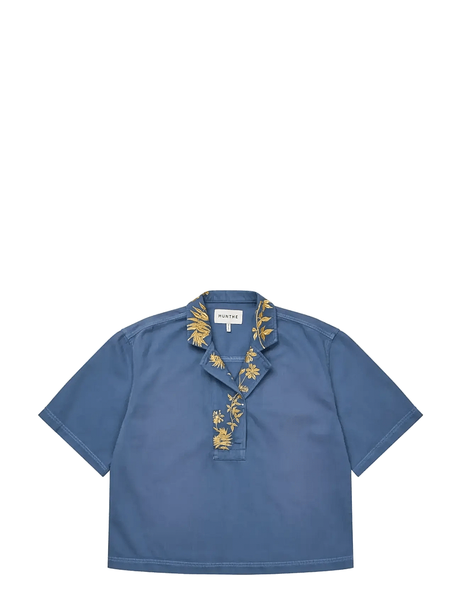 Munthe - BLAISE - denimskjorter - blue - 1