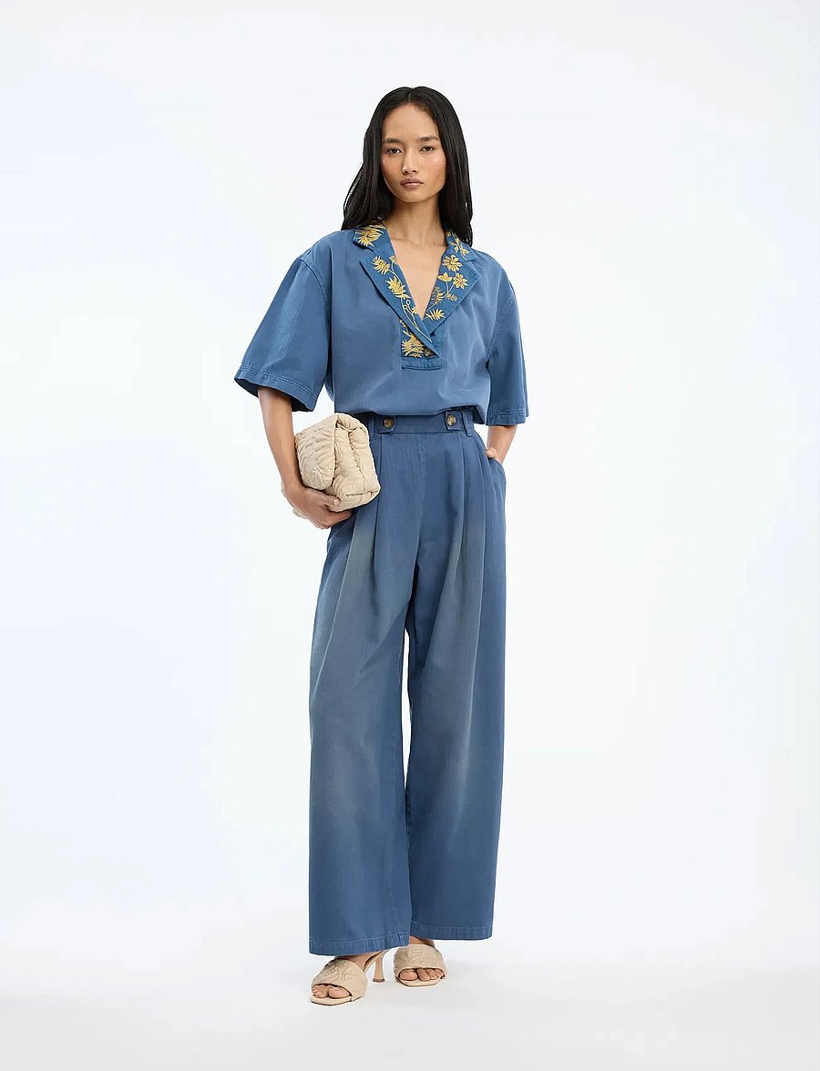 Munthe - BLAISE - denimskjorter - blue - 0