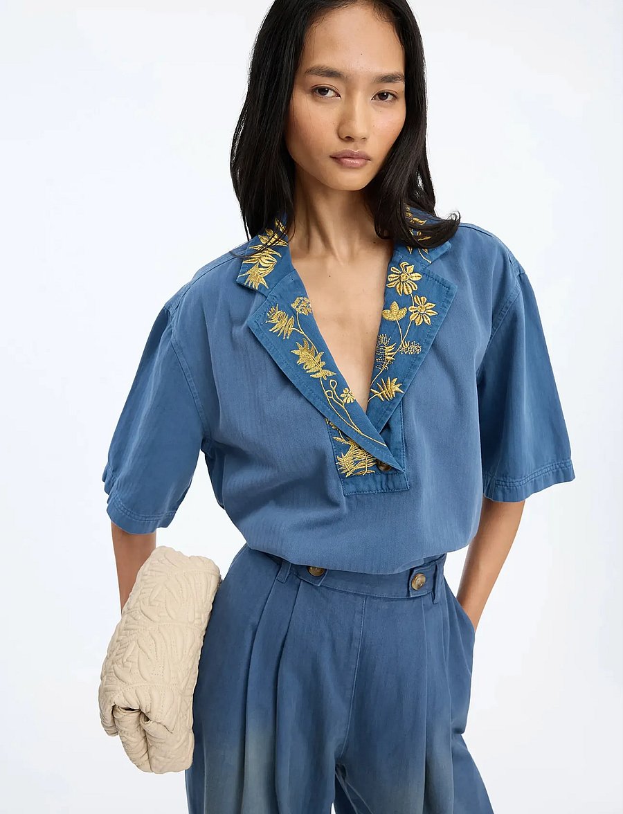 Munthe - BLAISE - denimskjorter - blue - 3