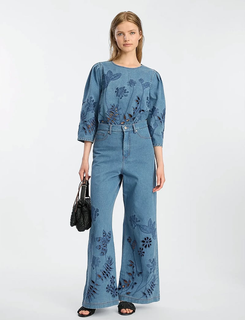 Munthe - BRAMBLE - jeanshemden - blue - 0