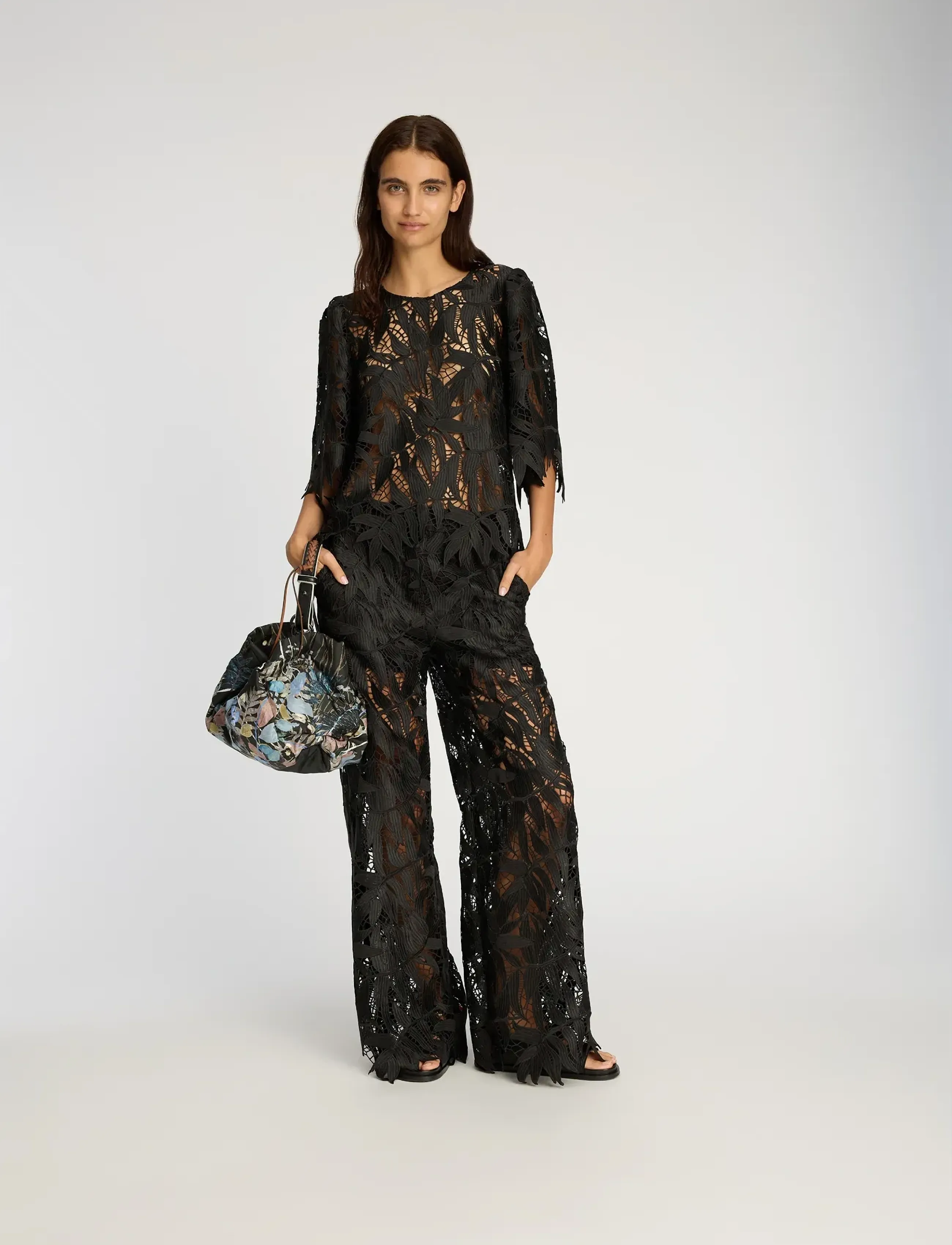 Munthe BUBBLE - Bluser - BLACK / black