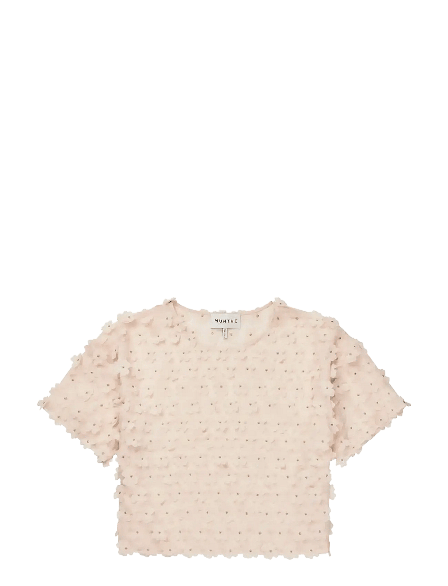 Munthe - BOSSI - lühikeste varrukatega pluusid - creme - 1