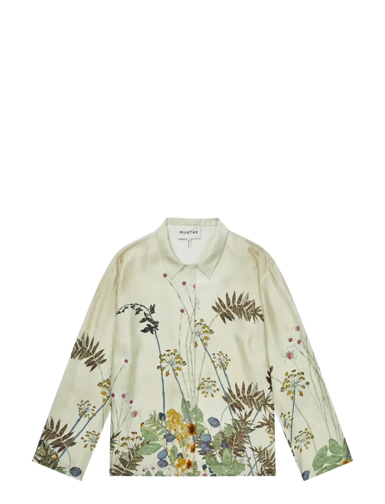 Munthe - FAIZA - langærmede skjorter - print creme - 1