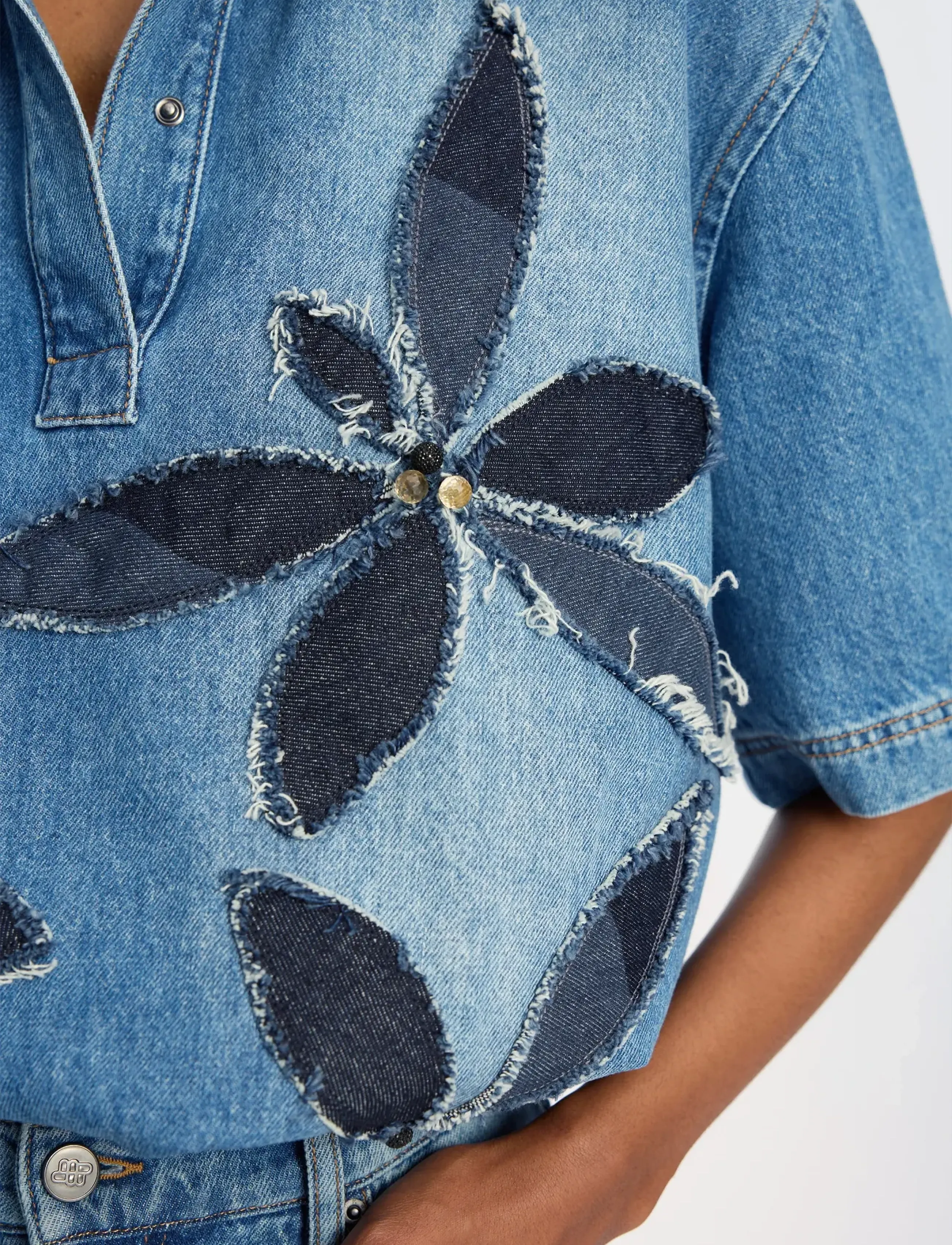 Munthe - BERTRYM - jeansskjortor - blue - 3