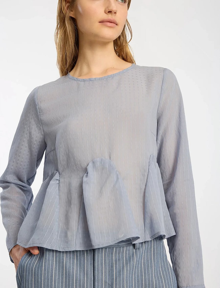 Munthe - BENEDETTA - langärmelige blusen - blue - 3