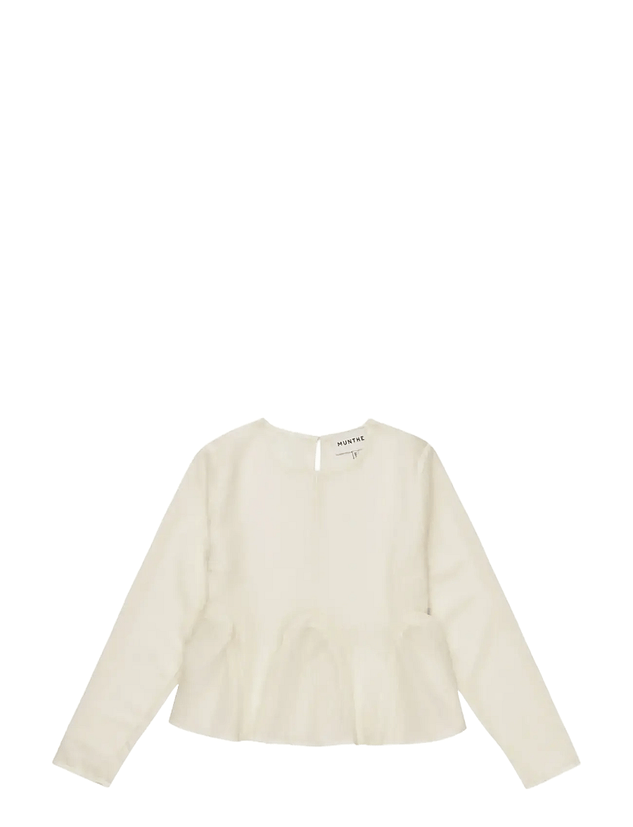 Munthe - BENEDETTA - pikkade varrukatega pluusid - creme - 1