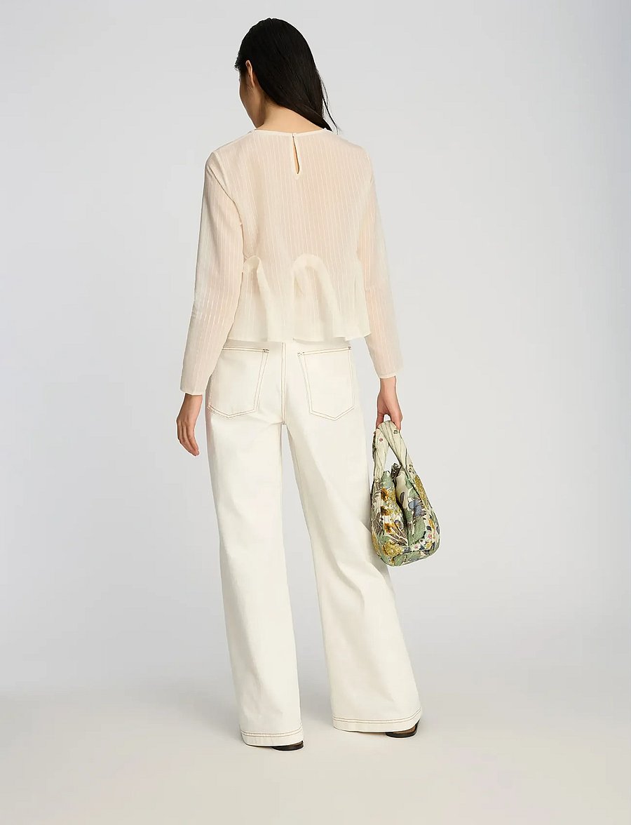 Munthe - BENEDETTA - pikkade varrukatega pluusid - creme - 2