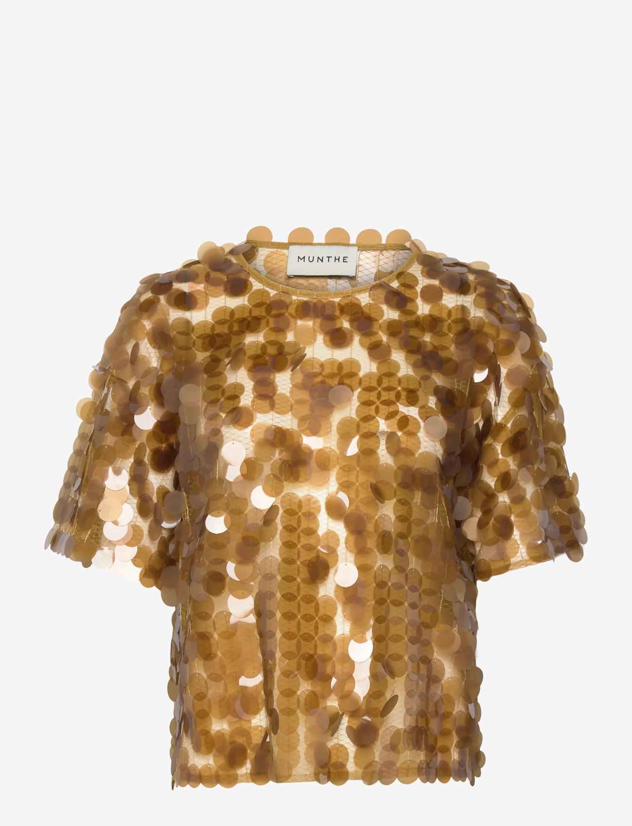 Munthe - BELMIRA - short-sleeved blouses - gold - 1