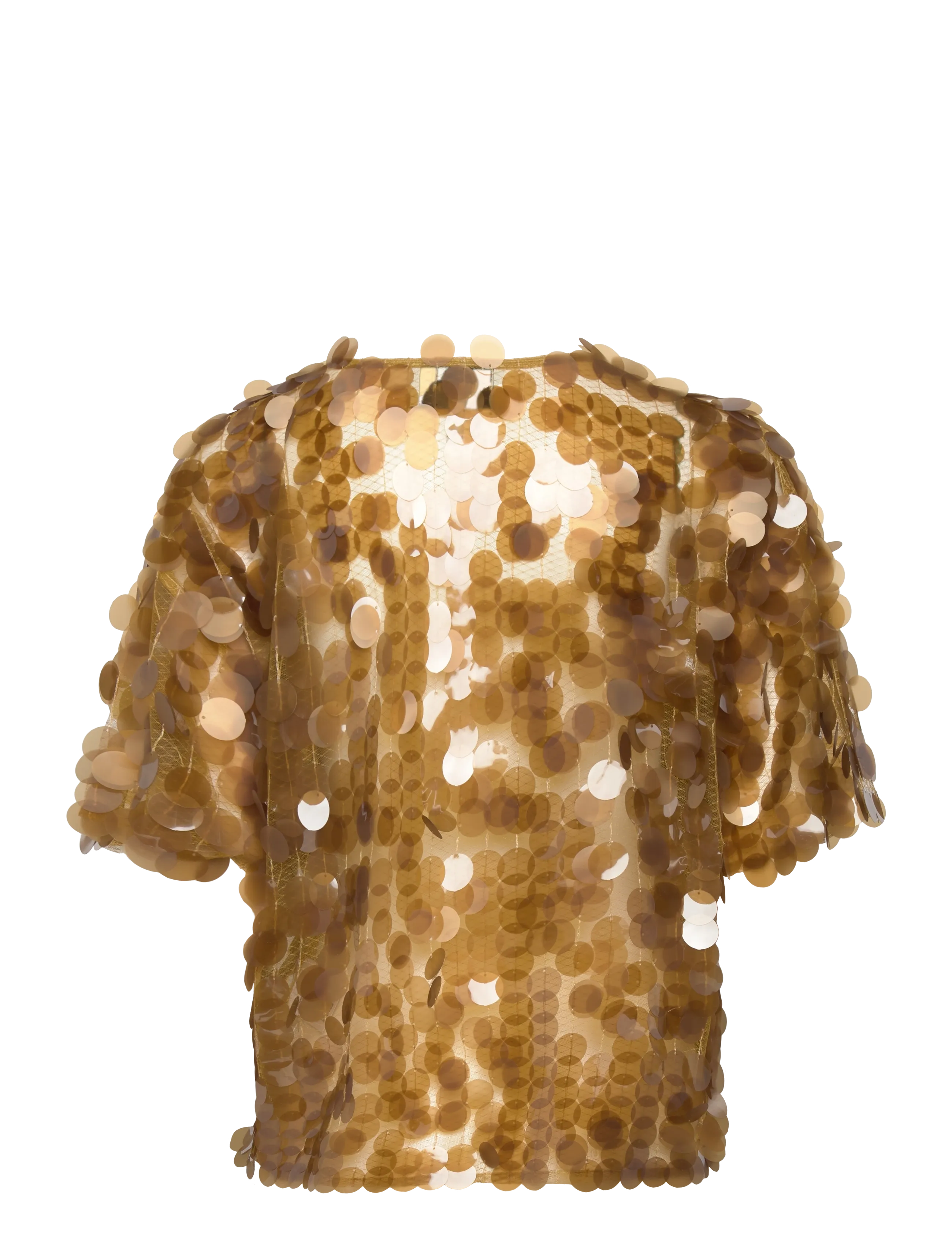 Munthe - BELMIRA - kurzärmelige blusen - gold - 2
