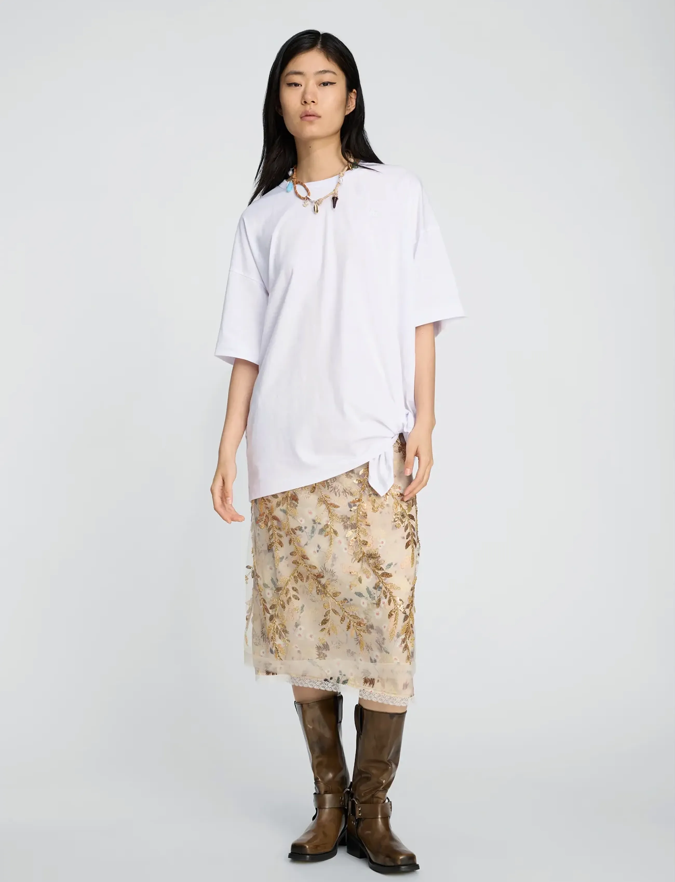 Munthe Lanster, S, White, T-Shirts & Toppe > Kortærmede, Dame