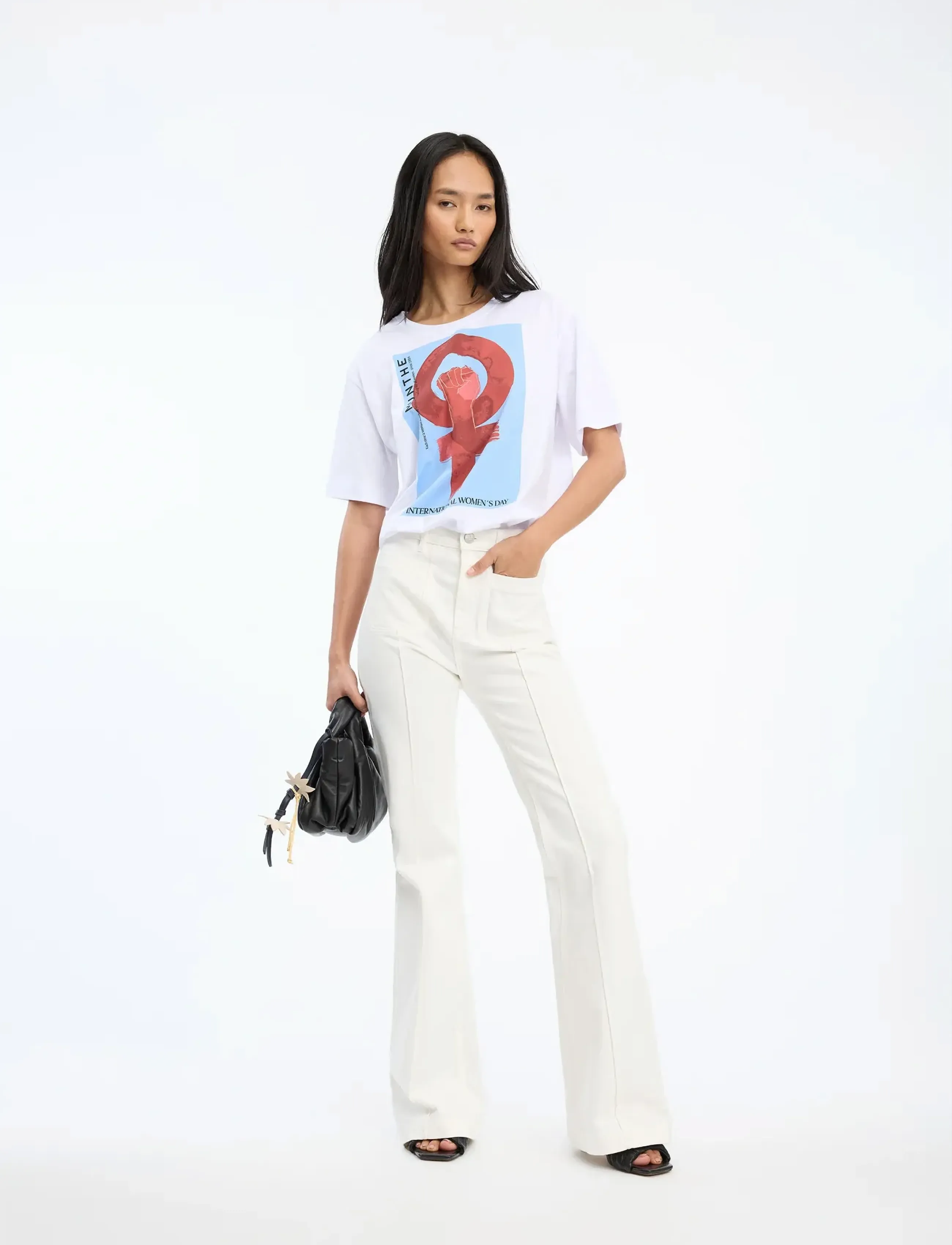 Munthe BILJA - T-shirts - WHITE / white