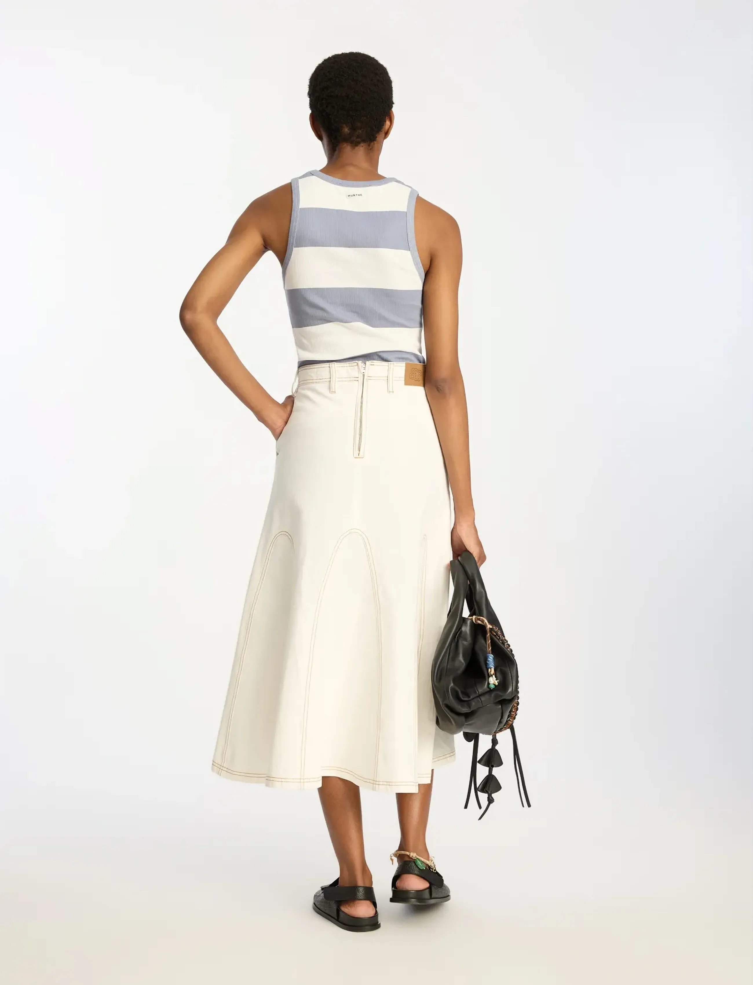 Munthe - TEZZA - Ärmellose tops - stripe blue - 2