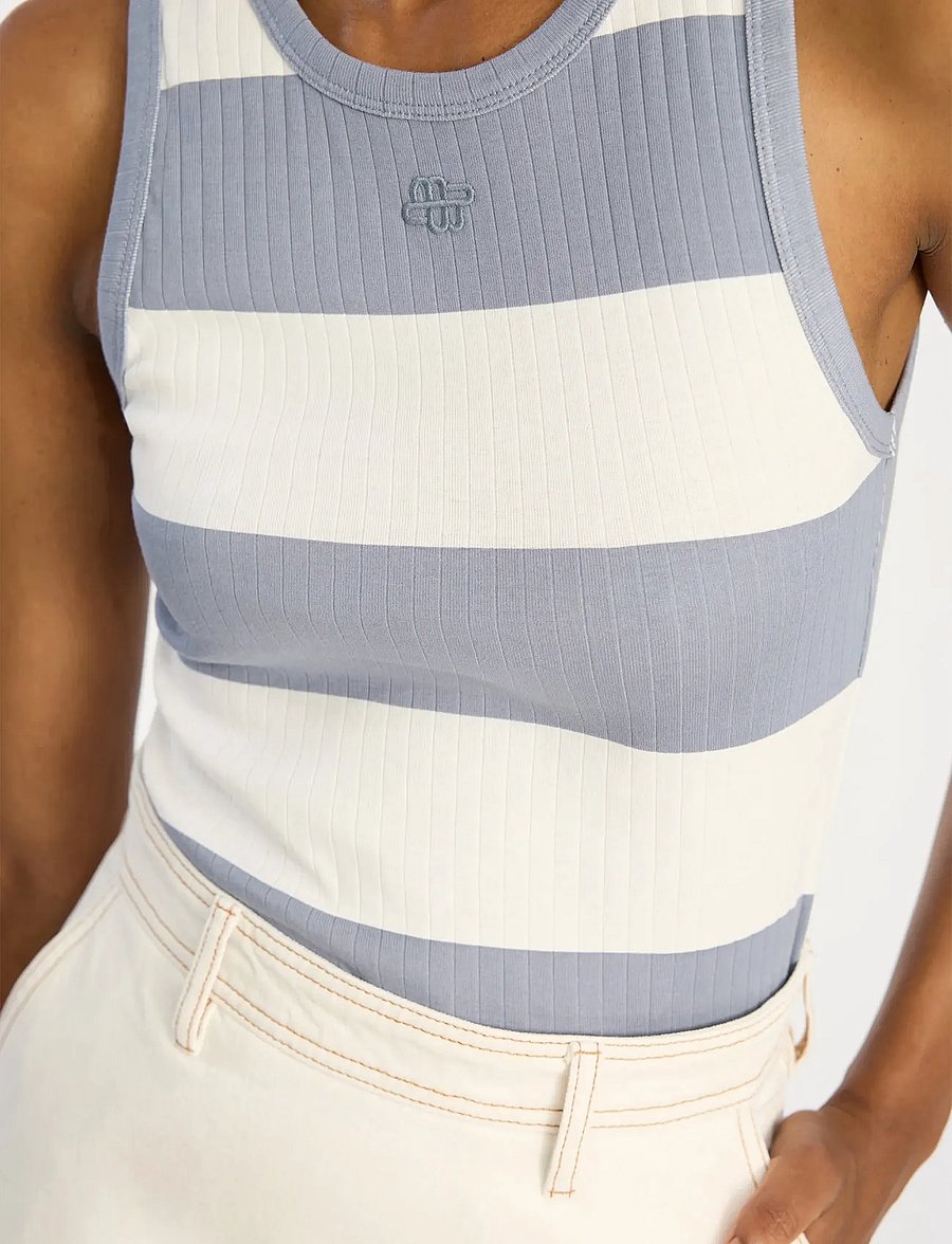 Munthe - TEZZA - Ärmellose tops - stripe blue - 4