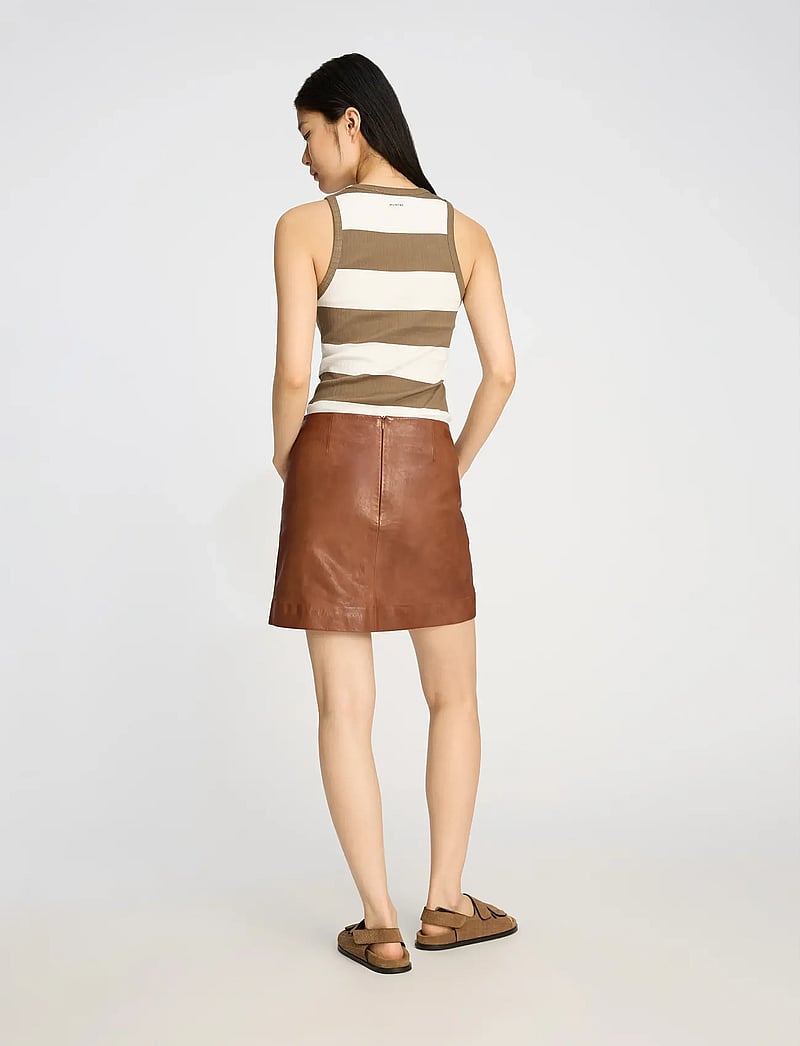 Munthe - TEZZA - Ærmeløse toppe - stripe mocca - 2