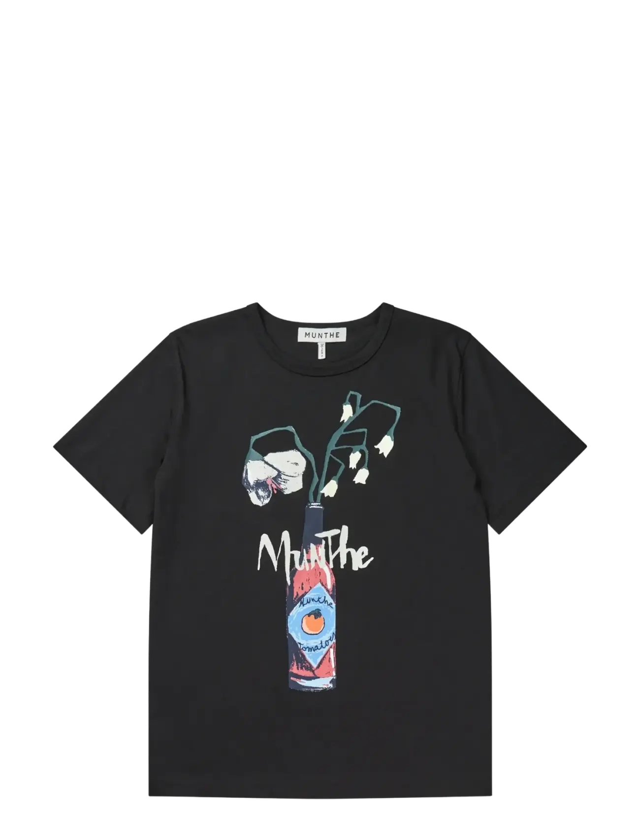 Munthe BILCIS - T-shirts & Topper - BLACK / black