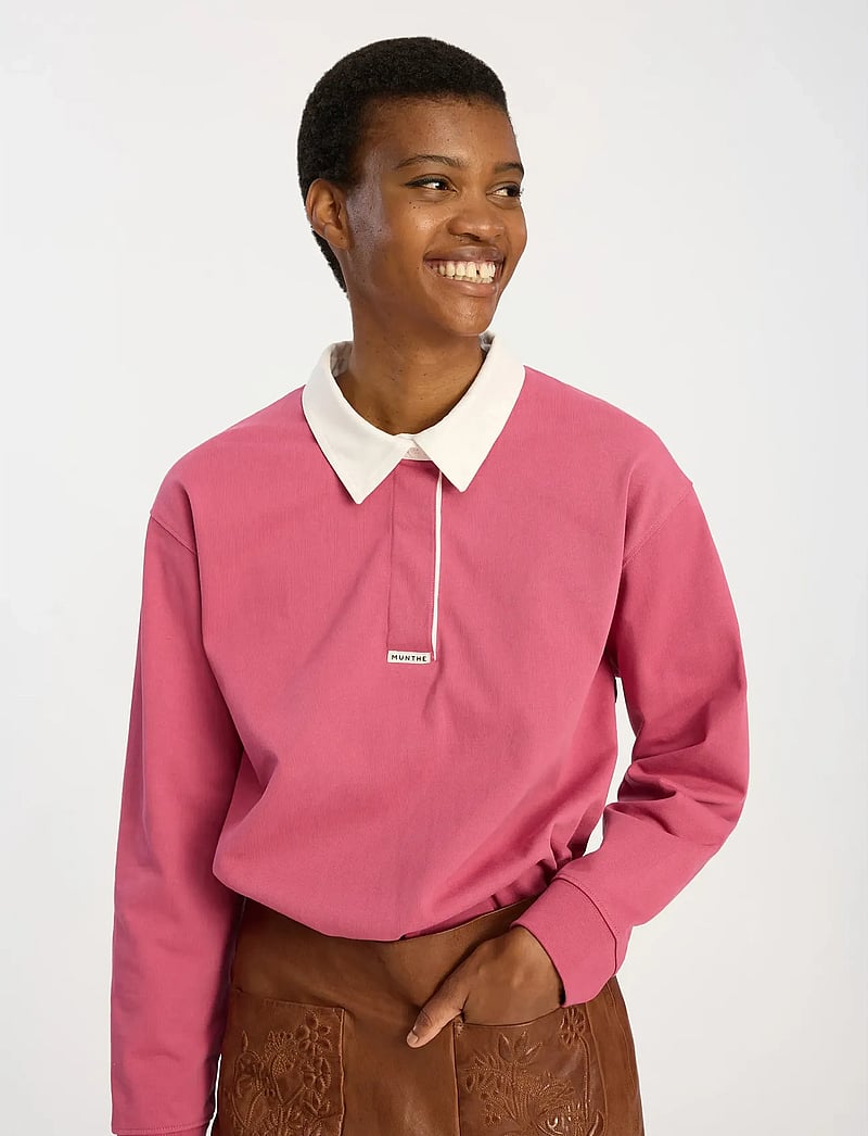 Munthe - BECENT - t-shirts & tops - berry - 3