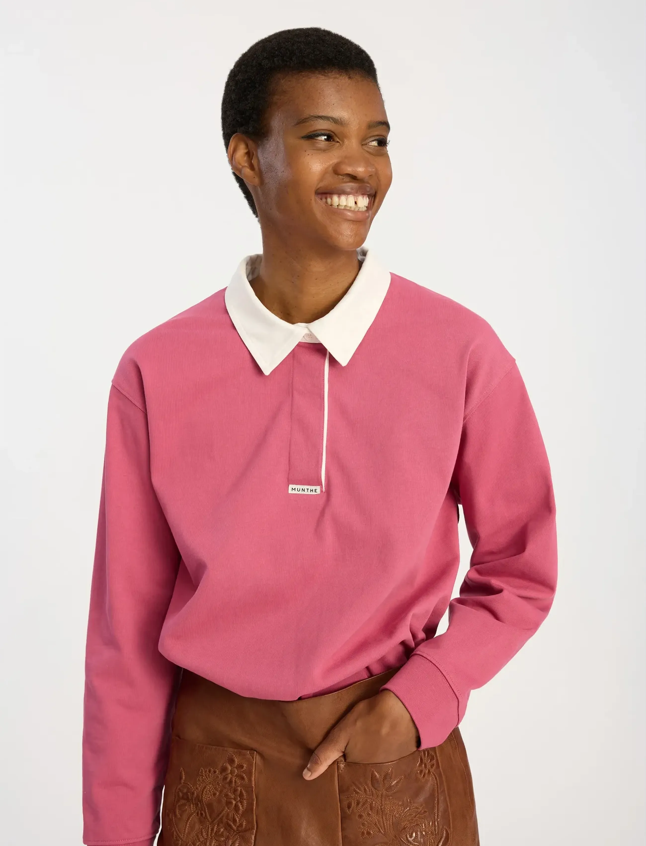 Munthe - BECENT - t-shirts & tops - berry - 3