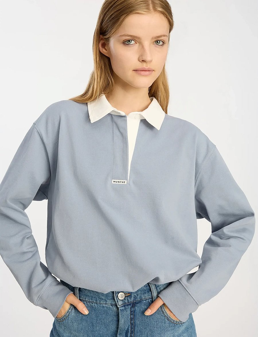 Munthe - BECENT - t-shirts & tops - blue - 3