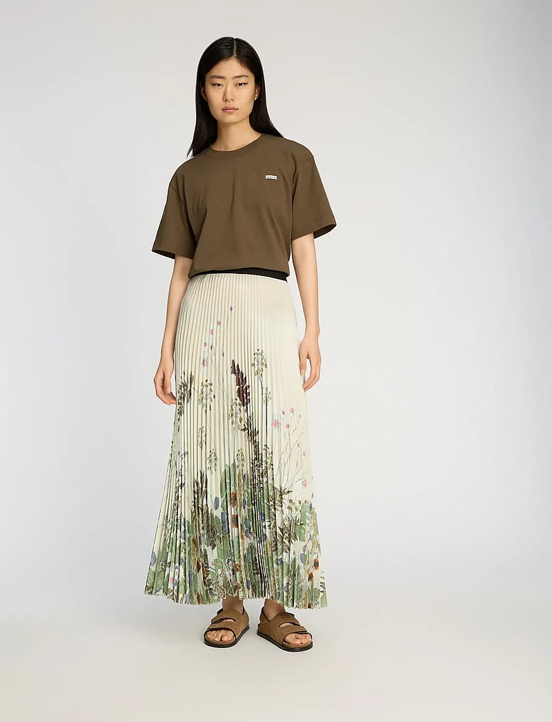 Munthe - TAULLA - faltenröcke - print creme - 0