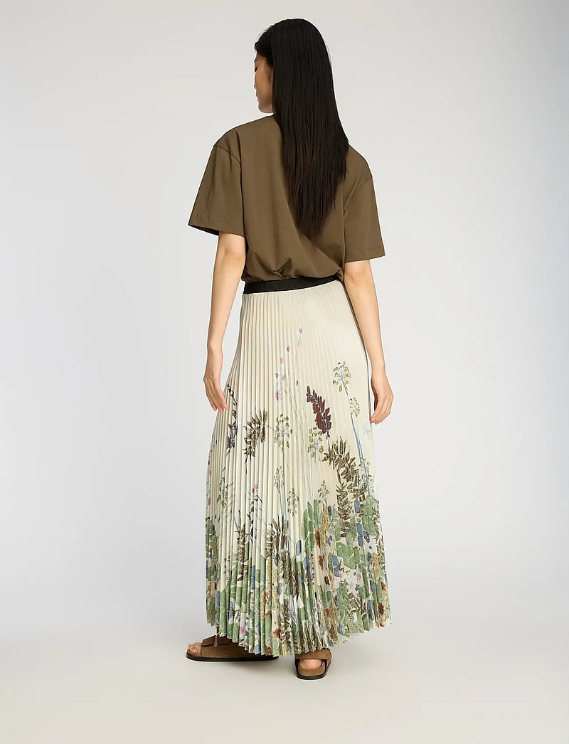 Munthe - TAULLA - faltenröcke - print creme - 2