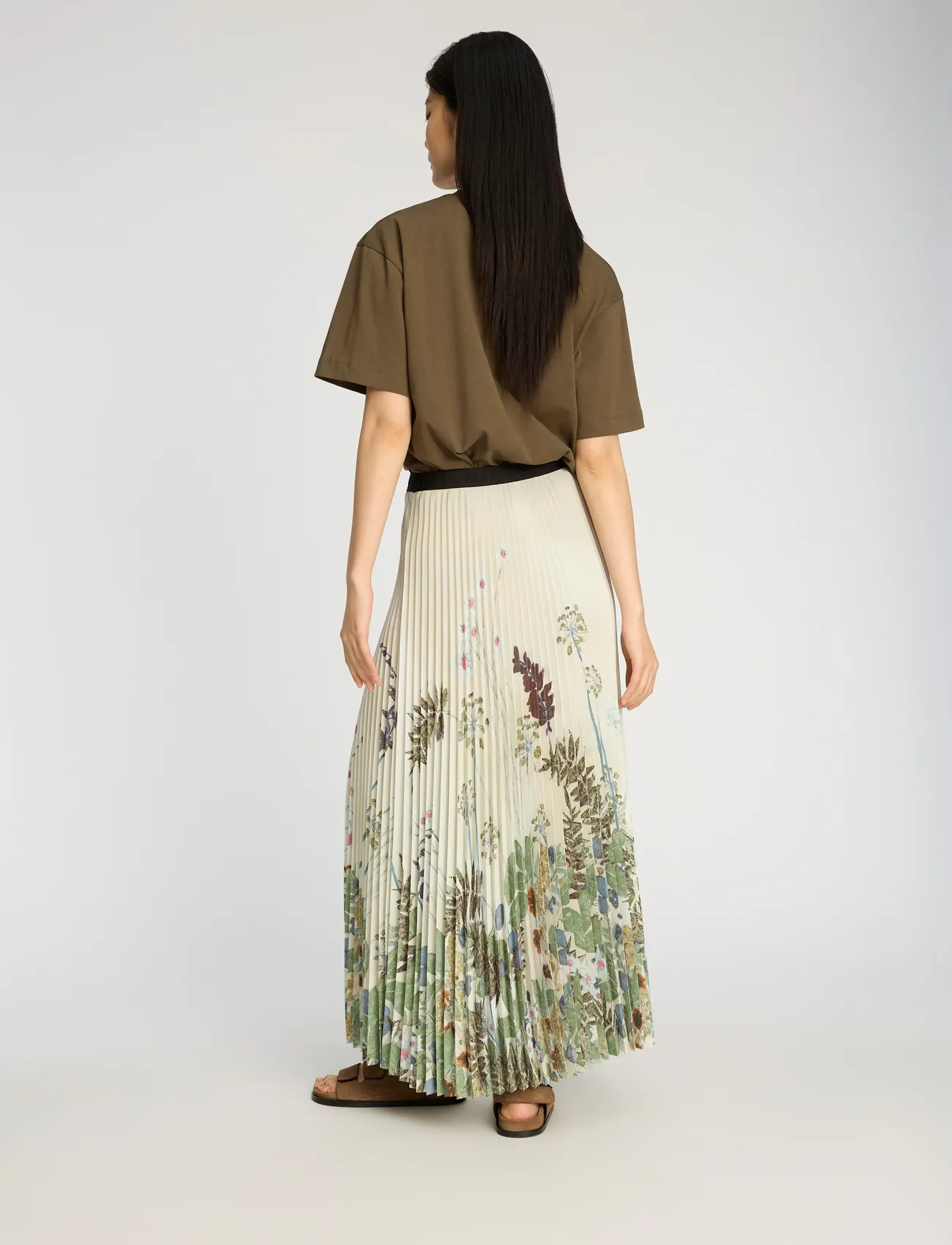 Munthe - TAULLA - faltenröcke - print creme - 2