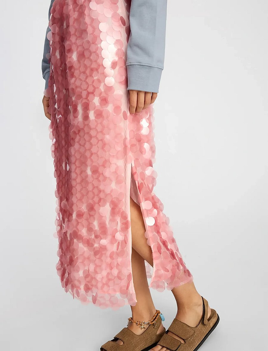 Munthe - BOMI - paillettenrokken - rose - 3