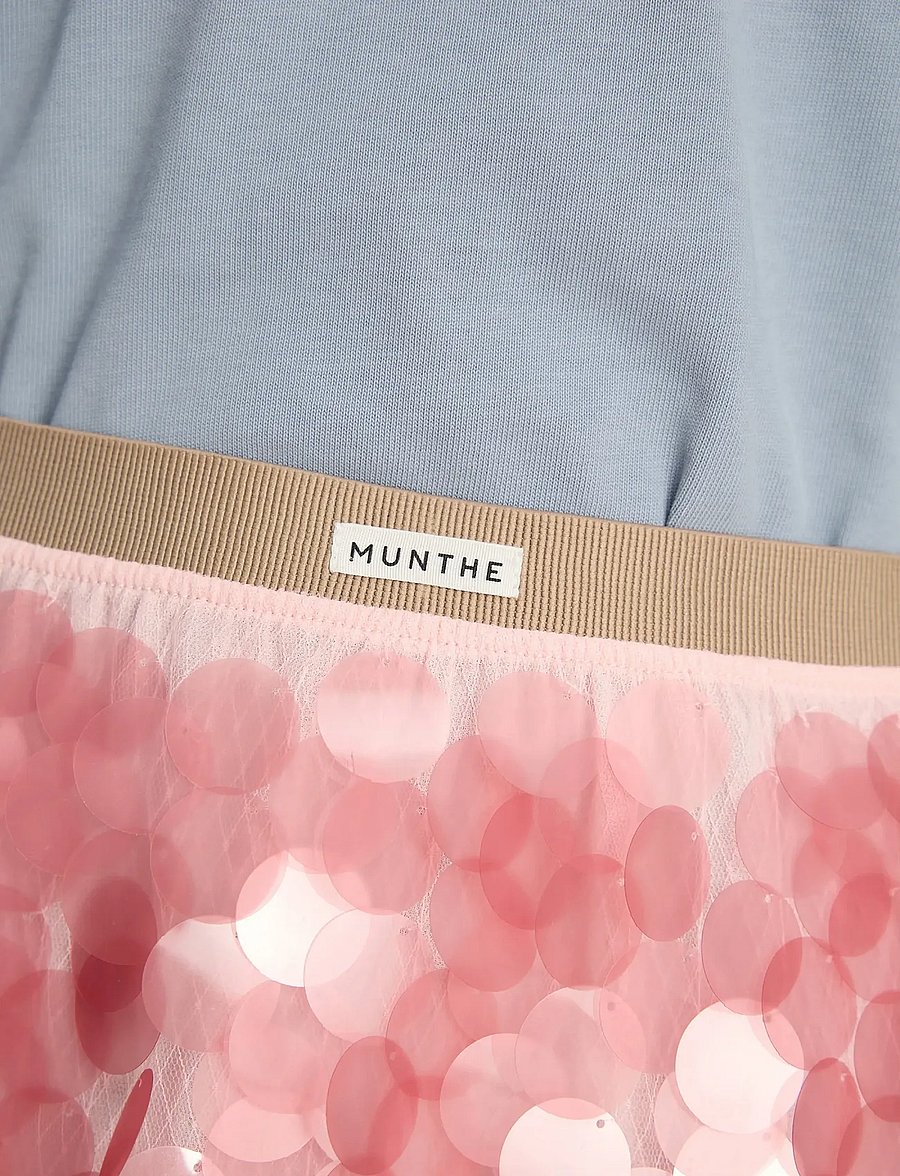 Munthe - BOMI - paillettenrokken - rose - 4