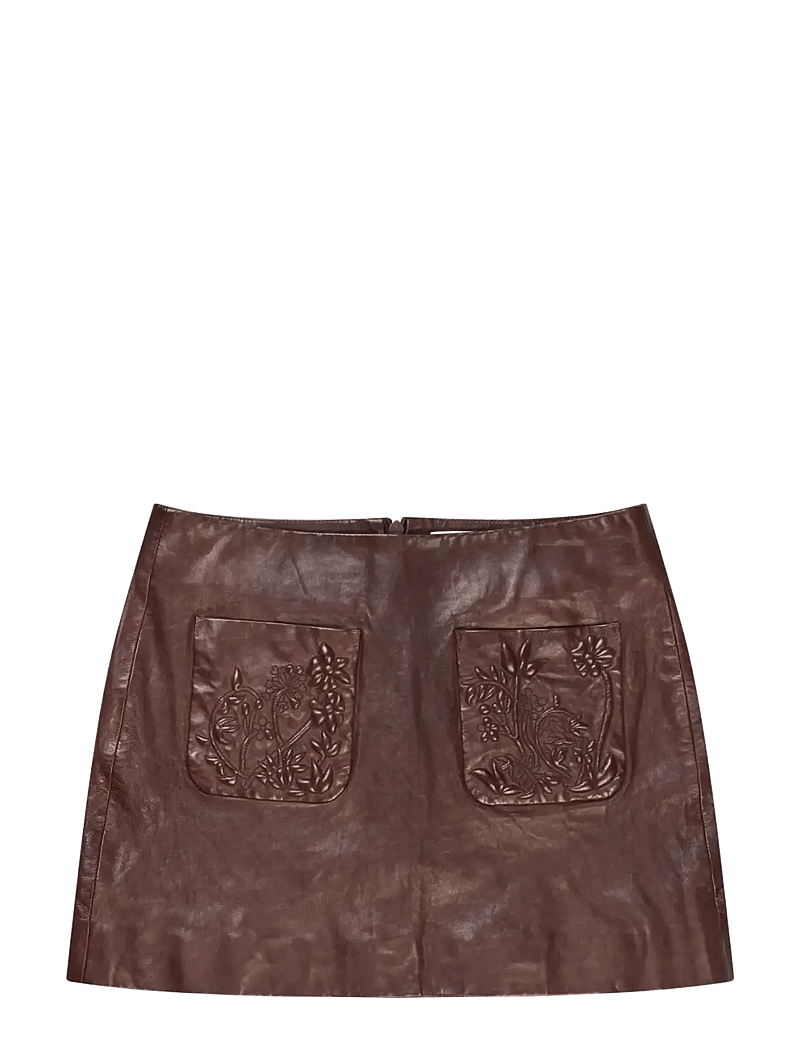 Munthe - BELLIA - skinnkjolar - chocolate - 1