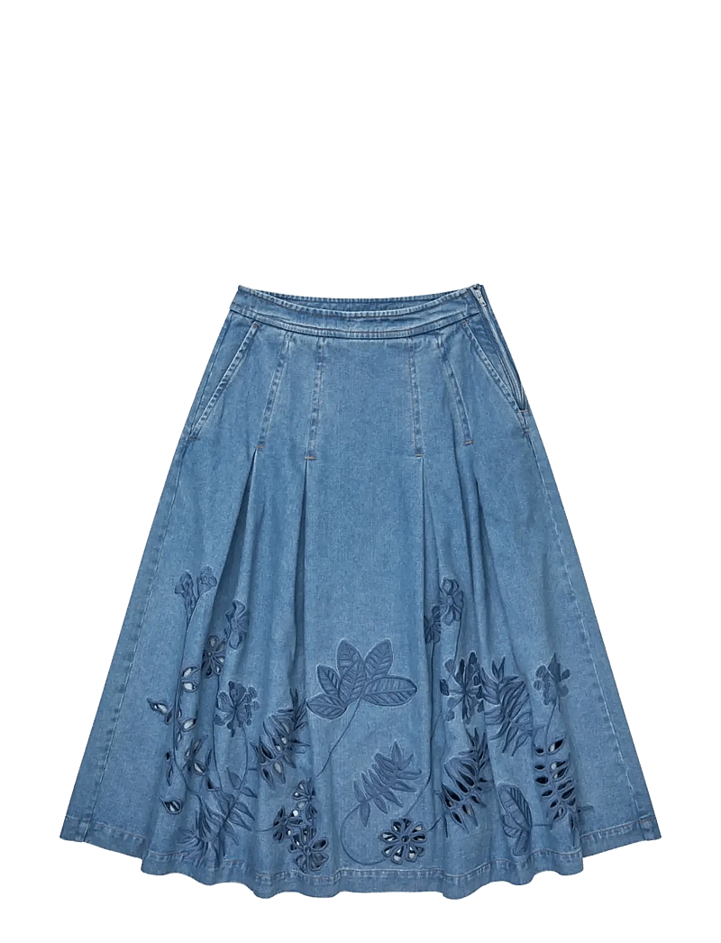 Munthe - BOWEN - jeanskjolar - blue - 1