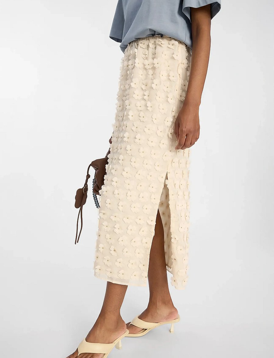 Munthe - BLOOMY - midi skirts - creme - 5