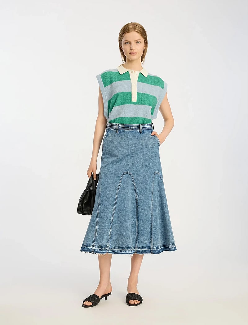 Munthe - BRAYLIN - jeanskjolar - blue - 0