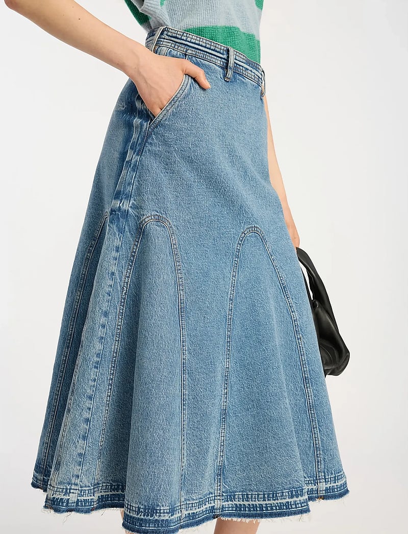 Munthe - BRAYLIN - jeanskjolar - blue - 3