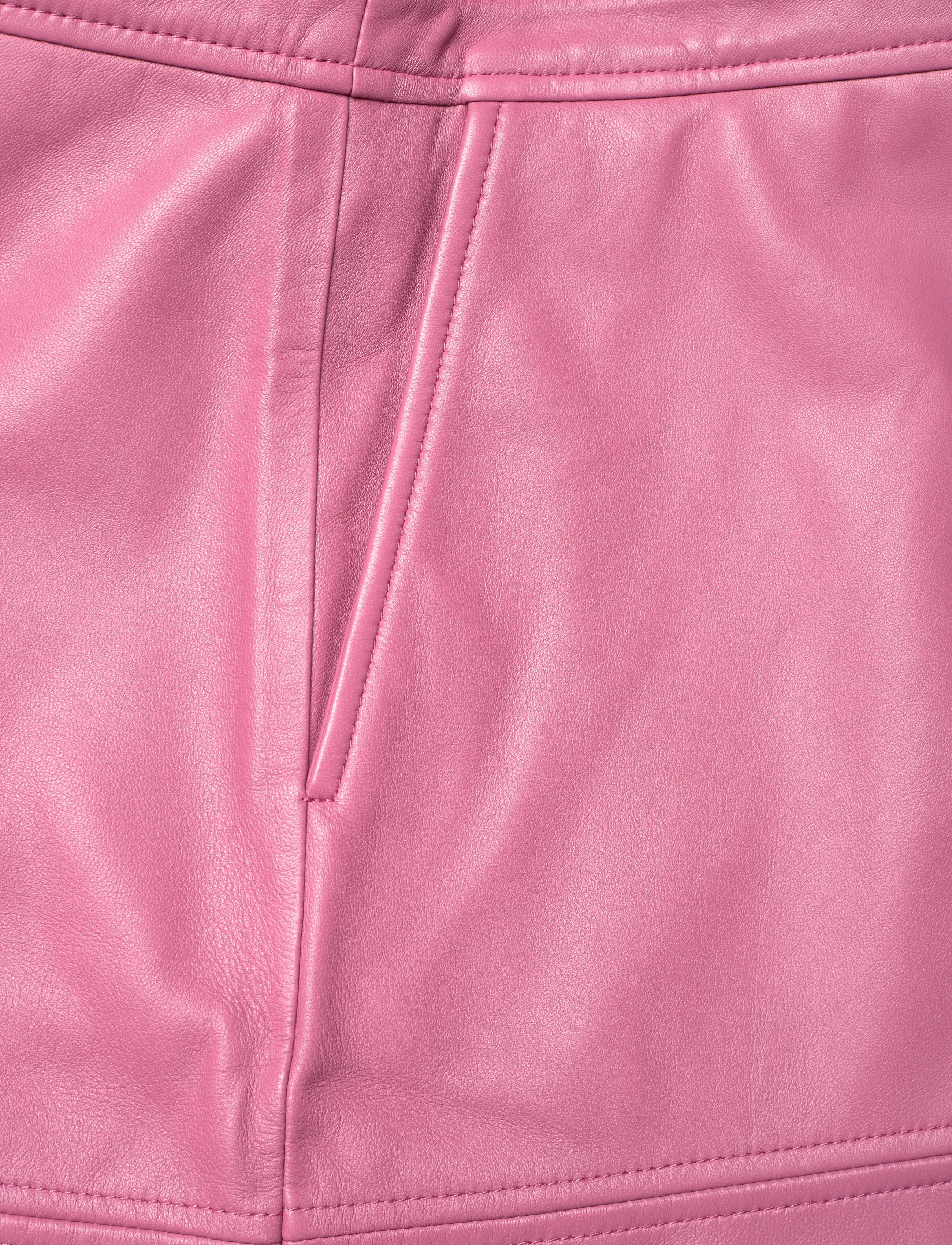 Munthe - BRAYLIN - lædernederdele - berry - 5
