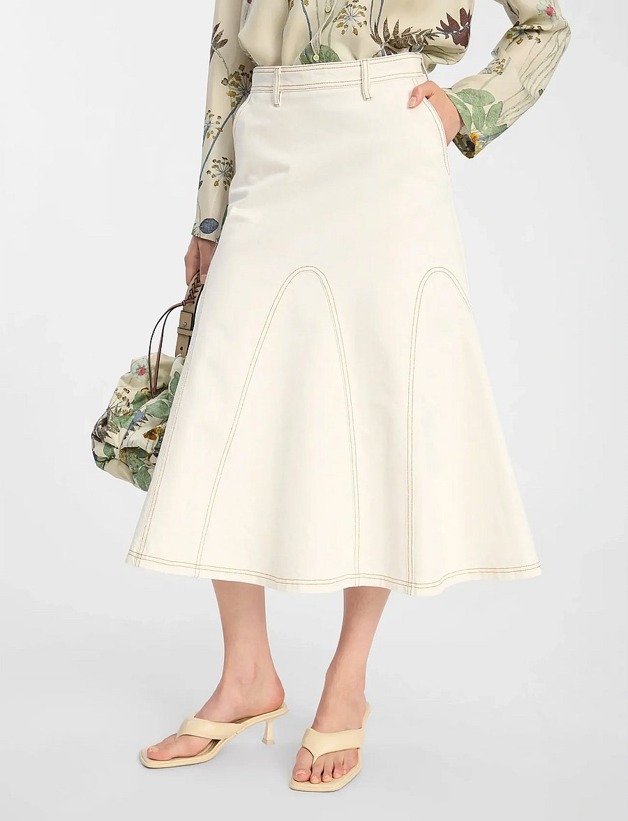 Munthe - BRAYLIN - denim skirts - ivory - 4
