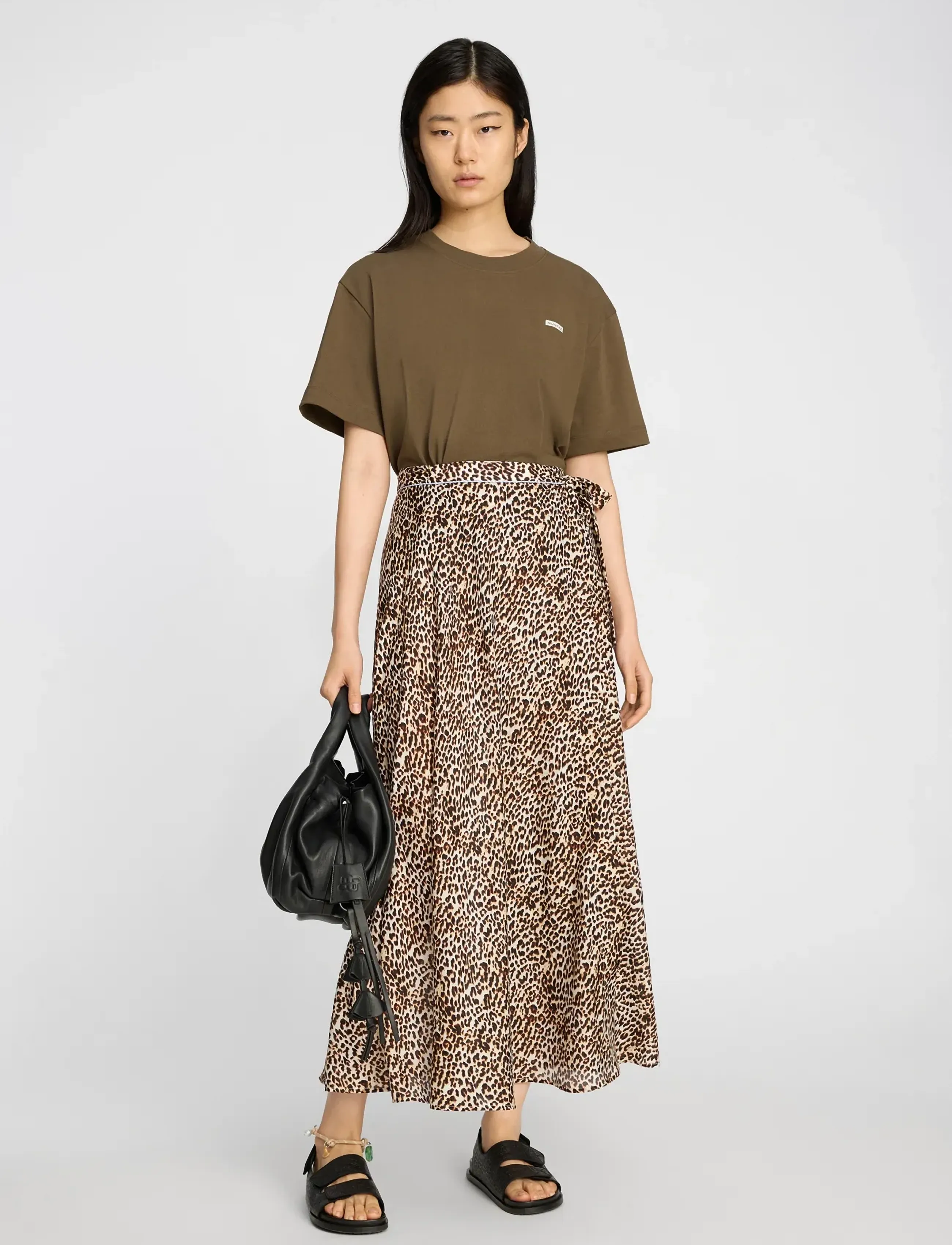 Munthe UBBA - Maxi Röcke - PRINT ANIMAL / brown