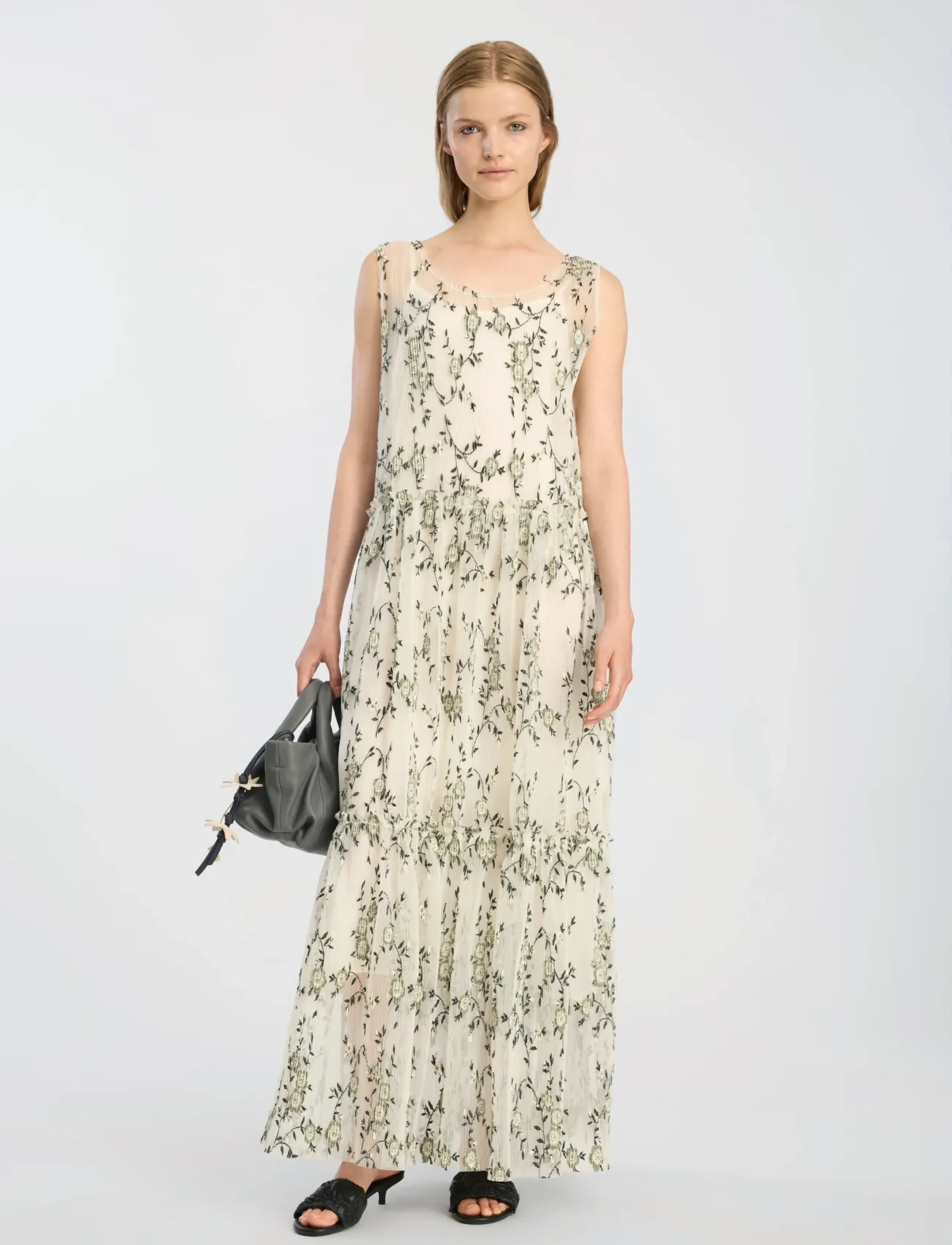 Munthe BARINA - Maxi Dresses - PRINT KIT / cream
