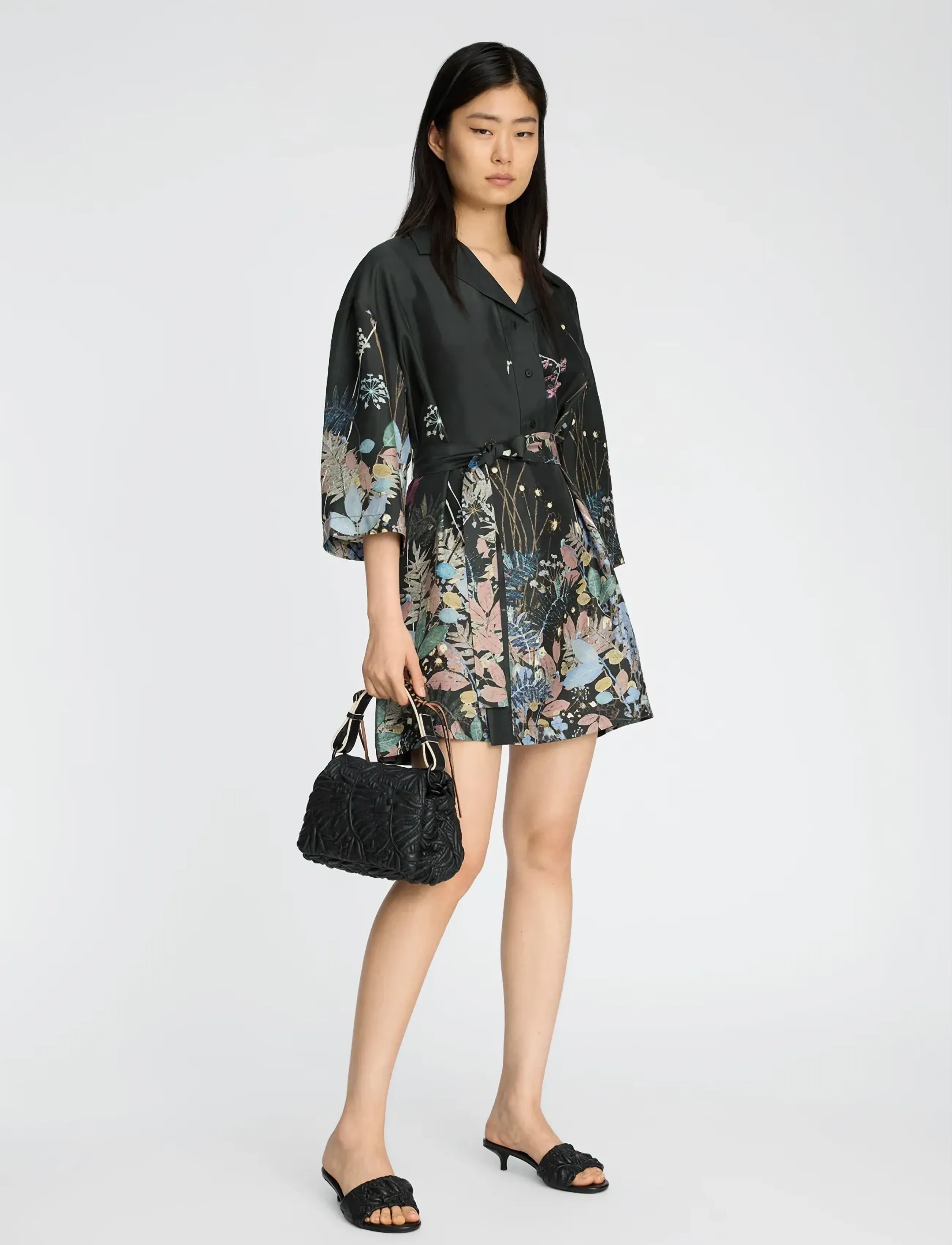 Munthe RATANA - Designers - PRINT BLACK / black