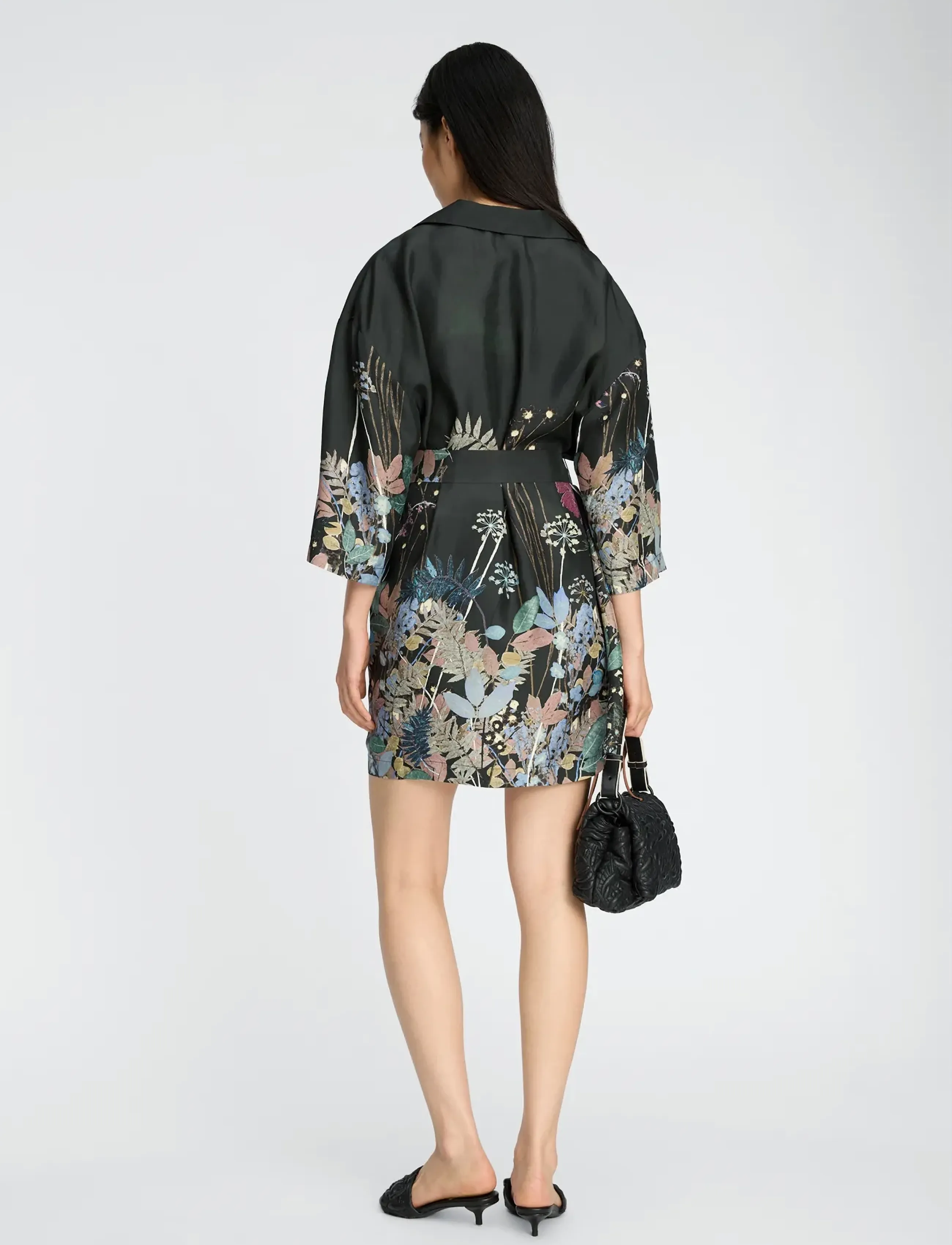 Munthe - RATANA - kurze kleider - print black - 4