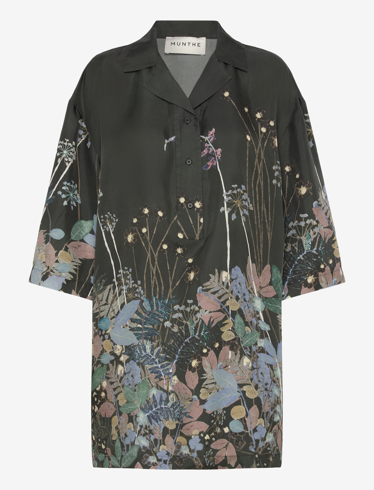 Munthe - RATANA - kurze kleider - print black - 3