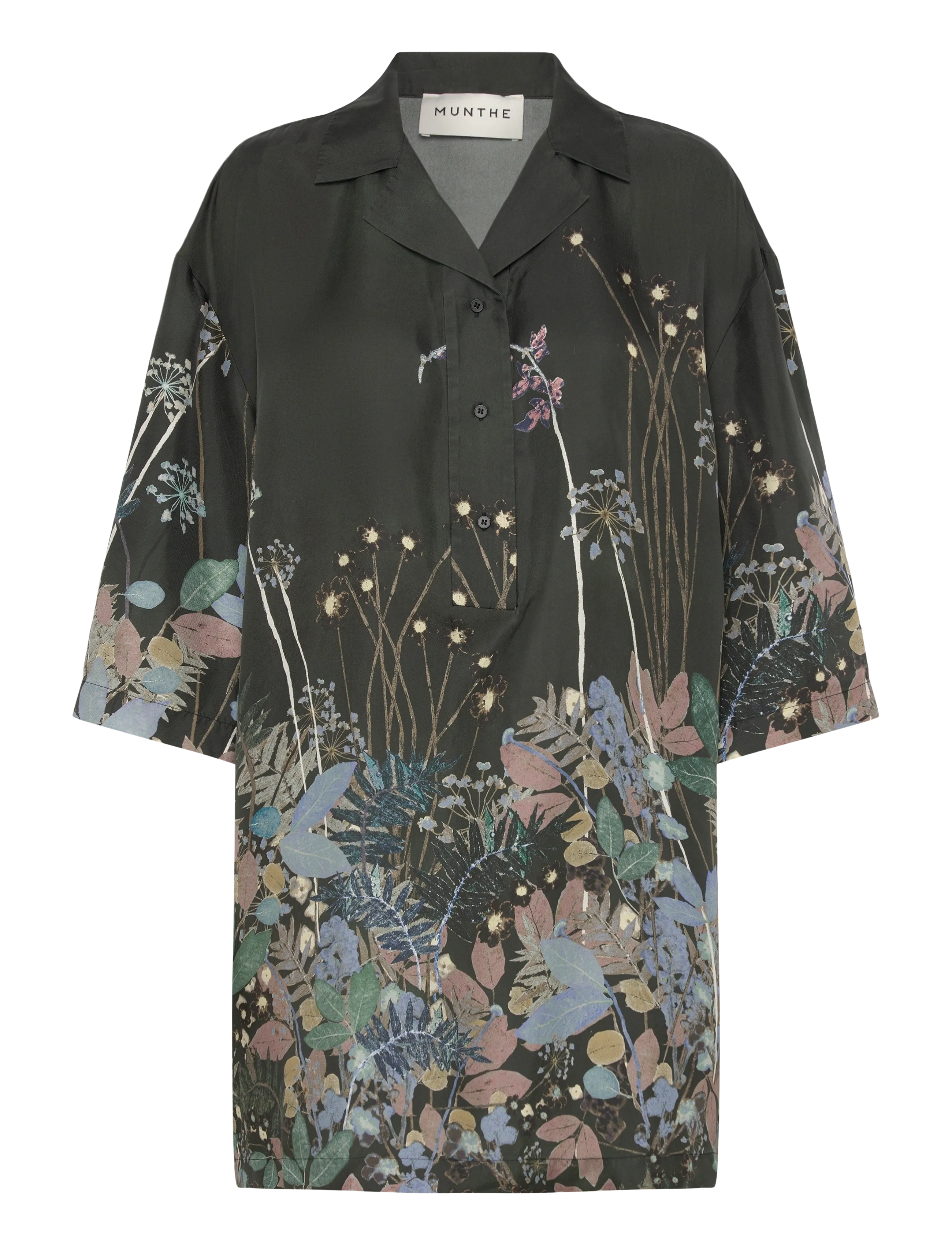Munthe - RATANA - kurze kleider - print black - 3