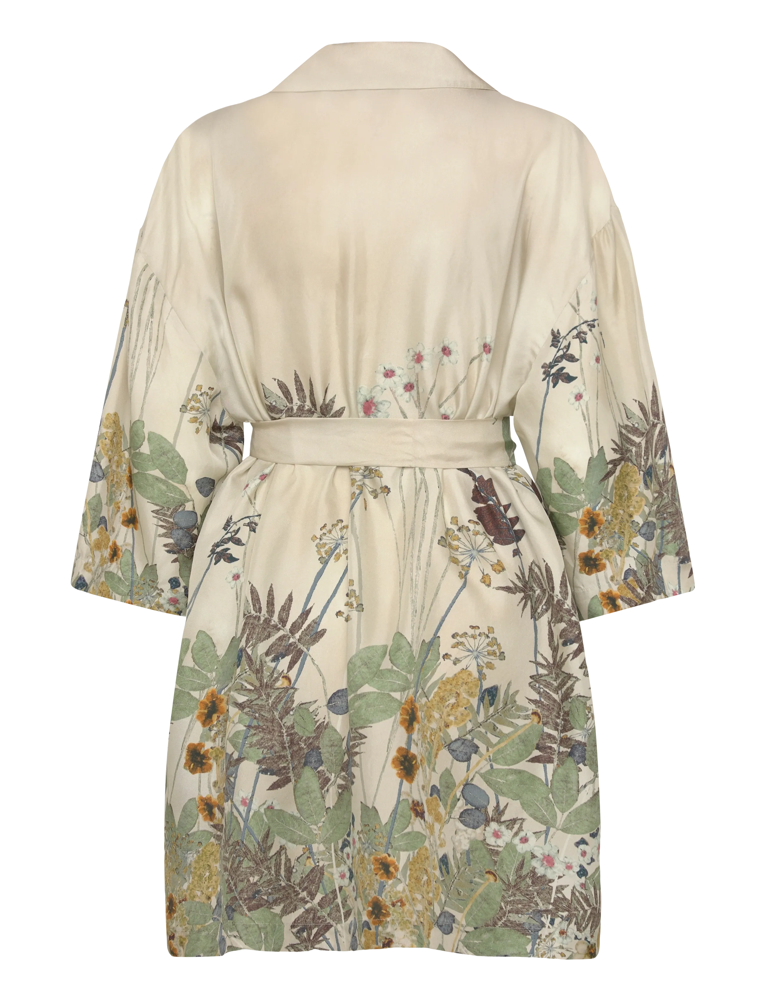 Munthe - RATANA - kurze kleider - print creme - 2