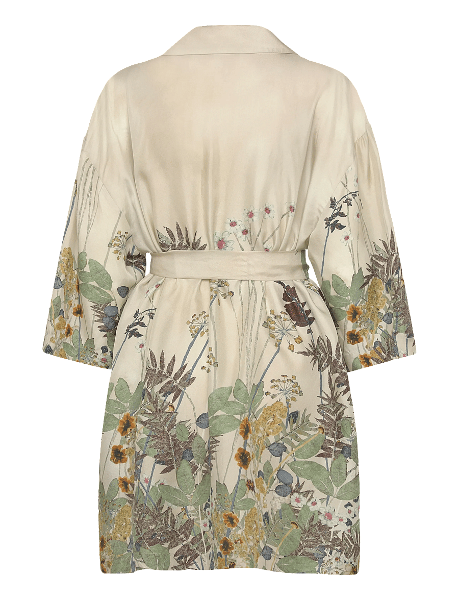 Munthe - RATANA - kurze kleider - print creme - 2