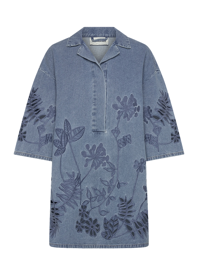 Munthe - BELLAR - jeansklänningar - blue - 0