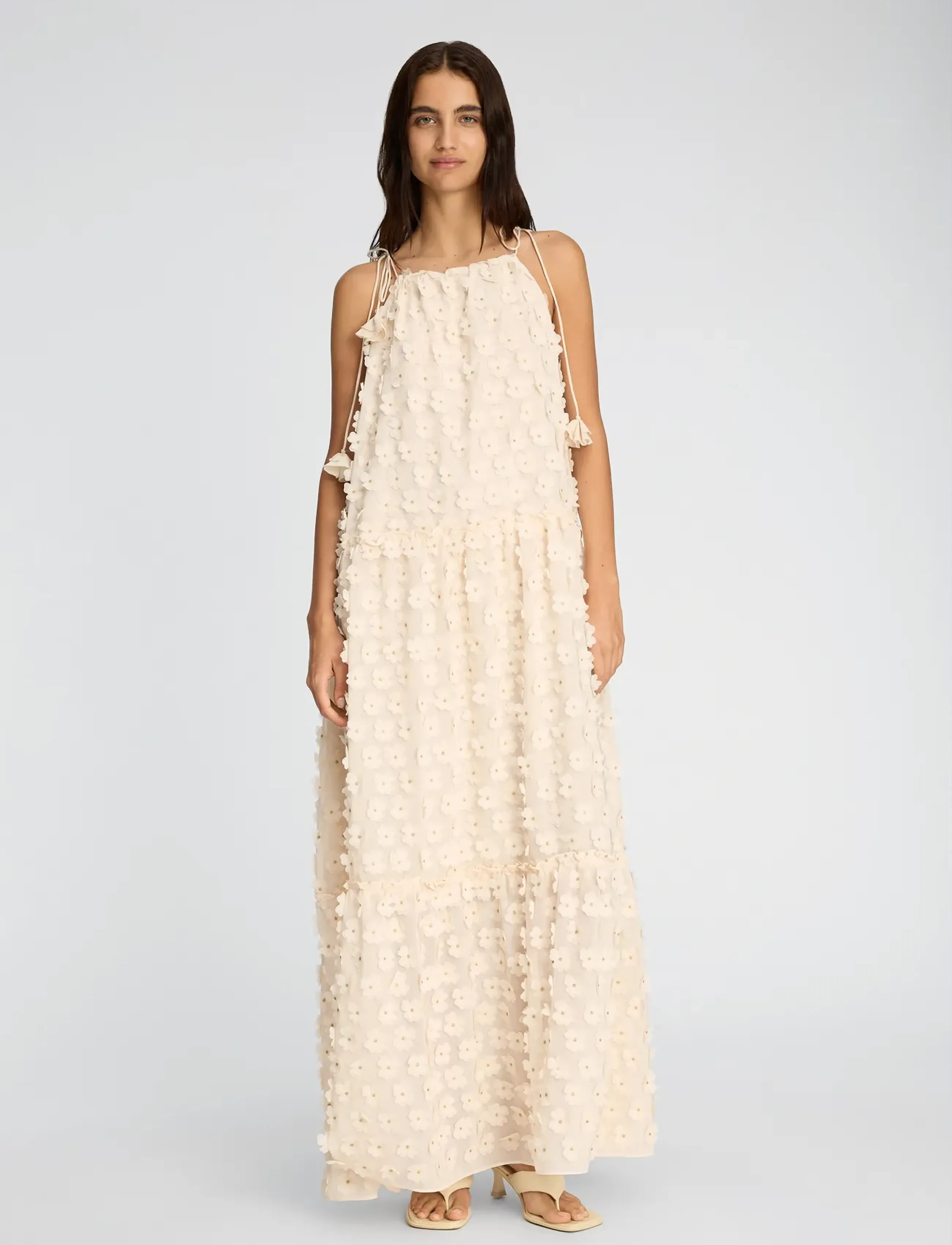 Munthe BOHDANA - Maxi Dresses - CREME / cream