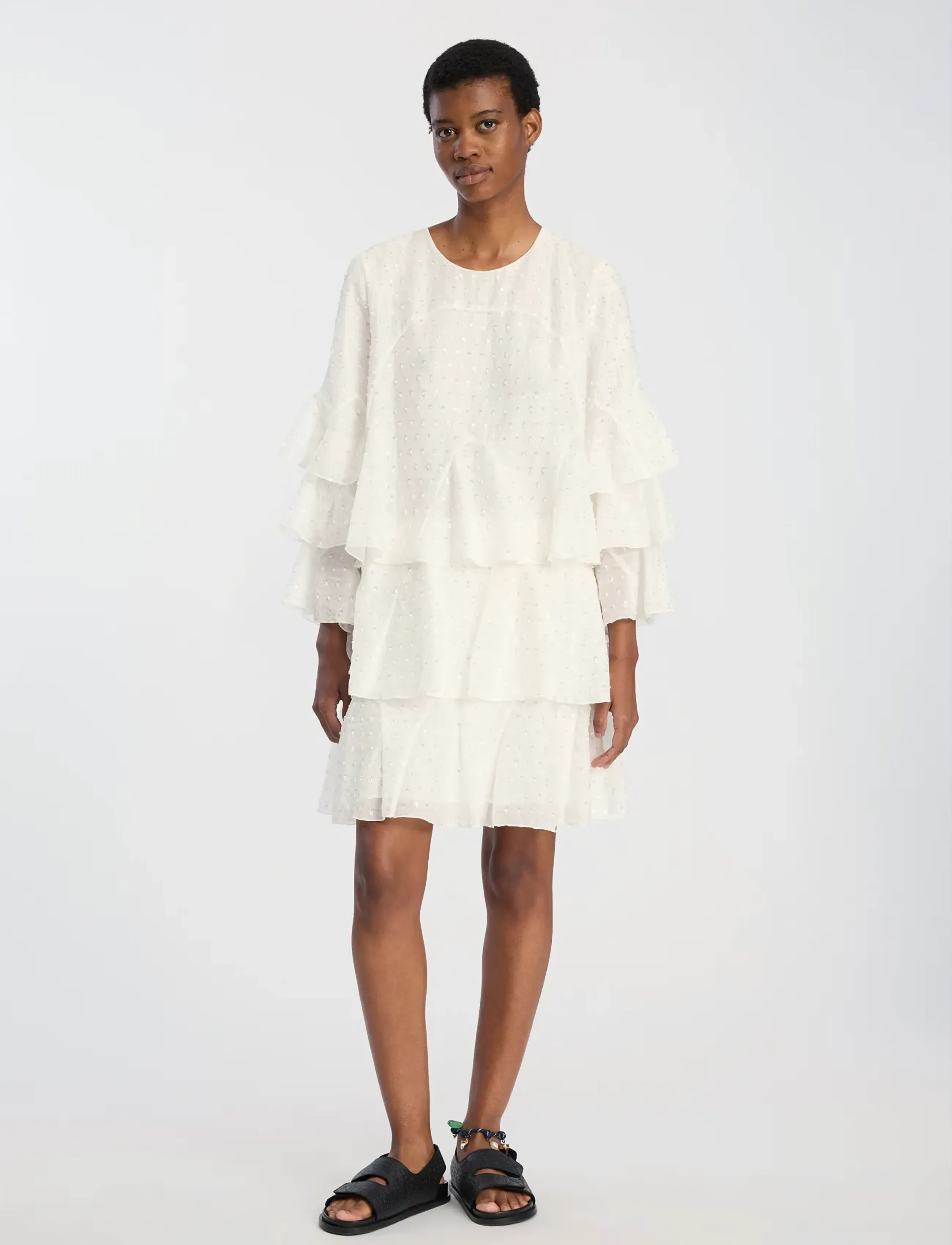 Munthe BRAZOS - Kleider - IVORY / white