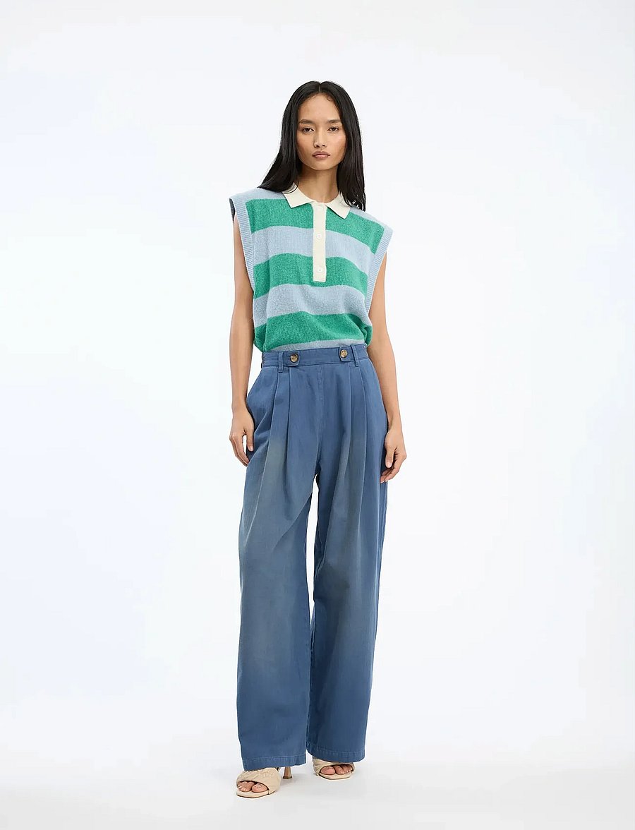Munthe - BAXTER - vida byxor - blue - 0