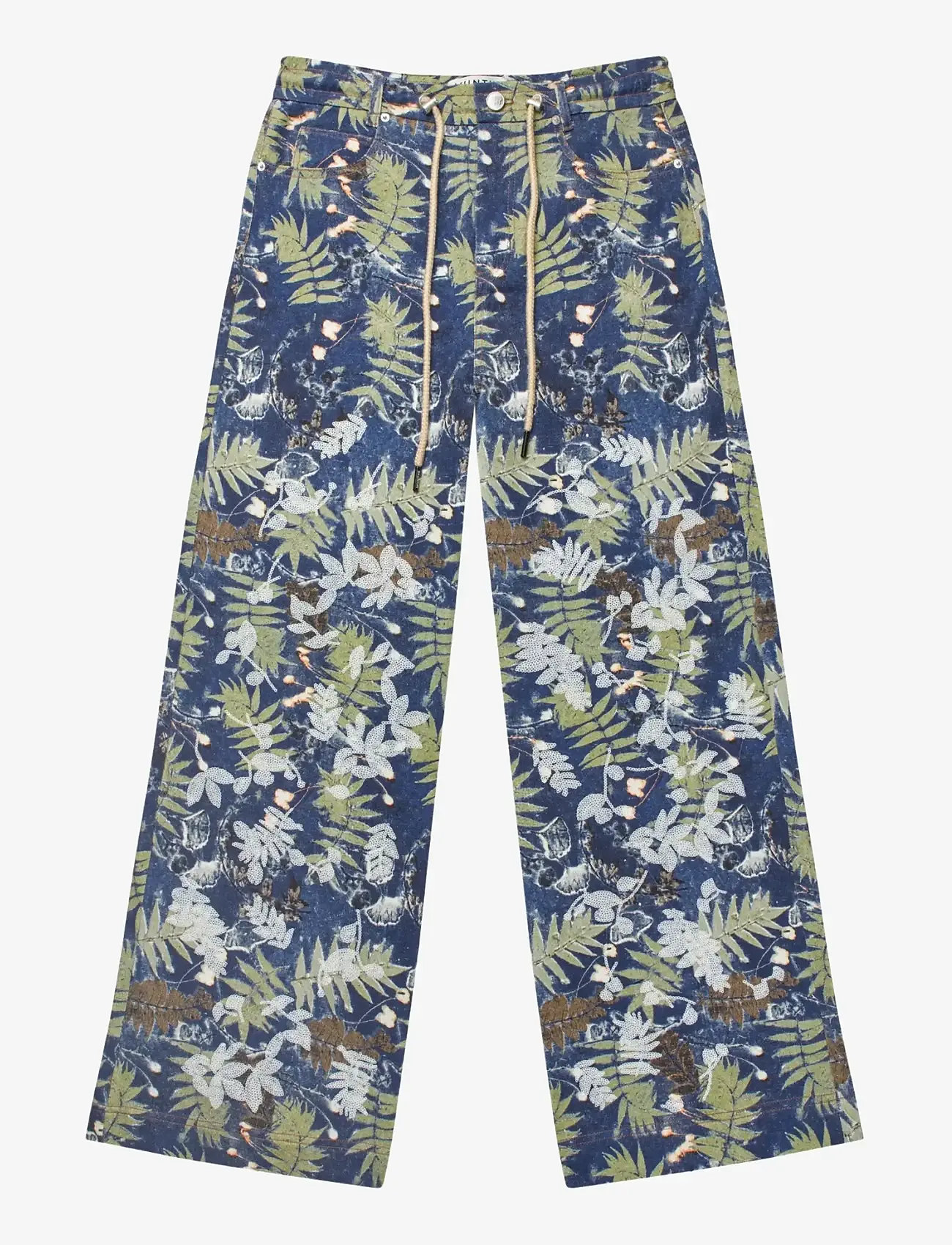 Munthe - OBEY - laia säärega püksid - indigo - 1