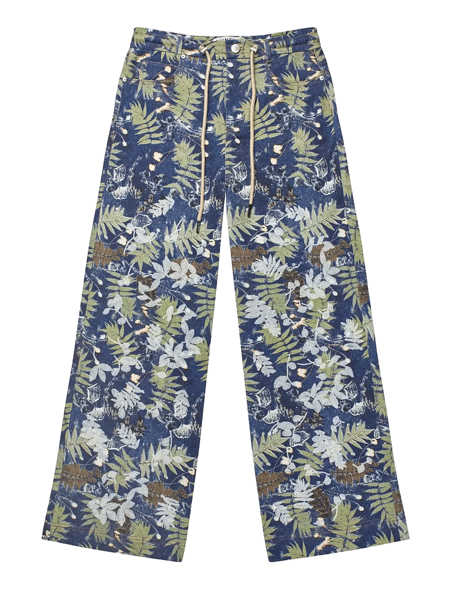 Munthe - OBEY - vide bukser - indigo - 1